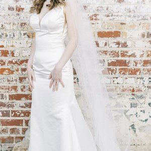 Satin Wedding Gown Size 6